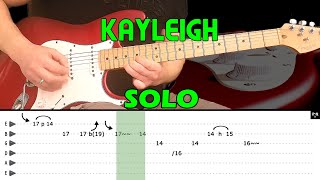 KAYLEIGH  Guitar lesson  Guitar solo with tabs  Marillion [upl. by Ailiec]