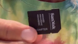 How to use a Sandisk SD card adapter for a Micro SD card [upl. by Lovering]