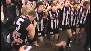 Collingwood Players Sing Theme Song Grand Final 2010 [upl. by Bove823]