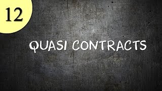 QUASI CONTRACTS [upl. by Aneda]