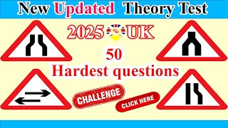 New updated theory test 2025 uk  50 hardest questions [upl. by Rellek]