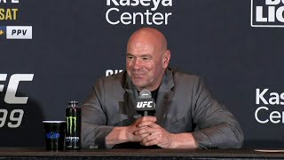 Dana White PostFight Press Conference  UFC 299 [upl. by Delanos]