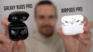 Samsung Galaxy Buds Pro  Review amp Vergleich mit Apple AirPods Pro Deutsch  SwagTab [upl. by Hegyera]