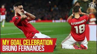 Bruno Fernandes REVEALS the story behind his signature goal celebration  Manchester United [upl. by Chill392]