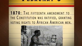 February 3 1870 The 15th amendment ratified [upl. by Lesser980]