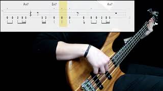 Queen  Another One Bites The Dust Bass Cover Play Along Tabs In Video [upl. by Ranite]