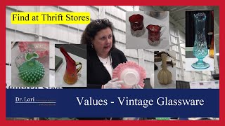 Valuing Antique amp Vintage Glassware  Vases Crystal Ruby Red Pitchers amp Bowls by Dr Lori [upl. by Norty]