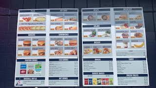 Concession Food Menu at Cooperstown Dreams Park [upl. by Nemhauser218]