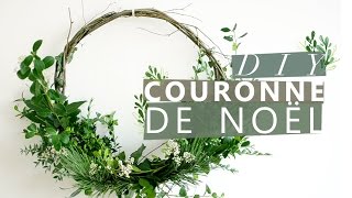 JOUR 8  COMMENT FAIRE UN COURONNE DE NOËL  DIY CHRISTMAS WREATH [upl. by Kirtley475]