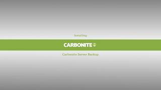 Installing Carbonite Safe Server Backup [upl. by Calandra386]