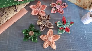 Tuto Fleur en tissu facile [upl. by Norton43]