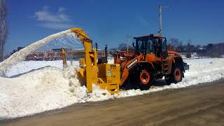 Vohl VL275 Loader Mounted Snow Blower  Souffleuse à neige amovible Vohl VL275 [upl. by Aiekat]