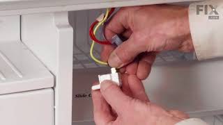 GE Refrigerator Repair  How to Replace the Light Switch [upl. by Ilohcin]