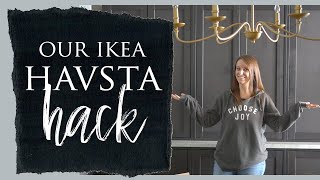 Our Ikea Havsta Cabinet Hack [upl. by Ardnoed429]