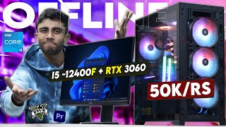 50000RS OFFLINE PC Build ⚡ With RTX 3060 GPU Best For Gaming amp Editing At Max Settings 🤩 [upl. by Ribaudo595]