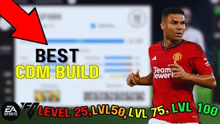 BEST Pro Clubs CDM Build Level 25 50 75 100 EA FC 24 [upl. by Karoline]