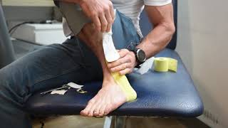 Peroneal Tendinopathy Kinesiology Taping Technique [upl. by Yentyrb525]