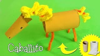 Manualidades para niños  Caballo de cartón [upl. by Comethuauc]