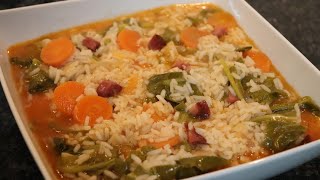 Arroz de Grelos e Chouriço  Ótimo Acompanhamento [upl. by Ozkum]