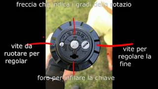 Sostituzione e regolazione irrigatore dinamico [upl. by Azirb]