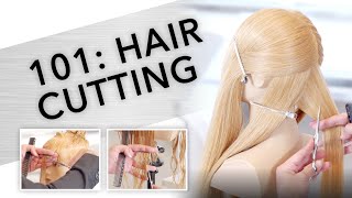 101 Learning the Basics of Haircutting  Kenra Professional [upl. by Einnov]