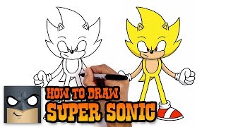 How to Draw Super Sonic  YouTube Studio Art Tutorial [upl. by Reidar]