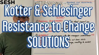 Kotter amp Schlesinger  Resistance to Change Solutions [upl. by Minier389]