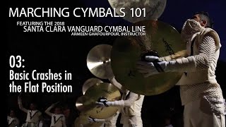 Marching Cymbals 101 03 Crashes at Flat Position [upl. by Sirmons]