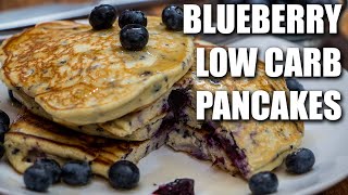 Blueberry LOW CARB Pancakes Recipe [upl. by Eustacia]