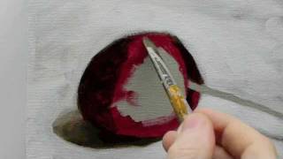 Beginners Acrylic Still Life Painting Techniques demo  Part 2b [upl. by Ailugram]