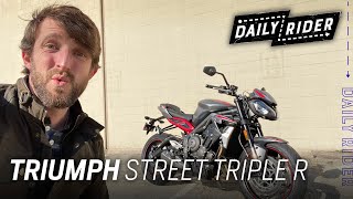 2021 Triumph Street Triple R Review  Daily Rider [upl. by Kevan]