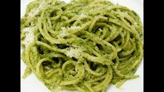 Cómo hacer ESPAGUETI VERDE  receta fácil y deliciosa [upl. by Edette]