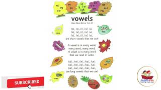 Jolly Phonics English Vowel Song [upl. by Rosner]