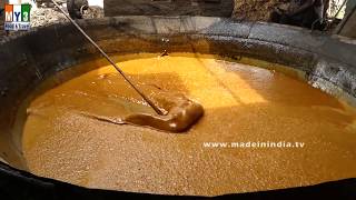 Traditional Jaggery Making  Jaggery Making Process from Sugar Cane  MAKING OF GURR [upl. by Uthrop]