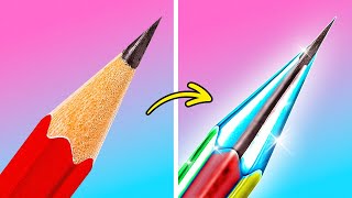 Useful School Hacks 🤩😍 Study Smart Not Hard With These Genius Hacks And Crafts [upl. by Phares]