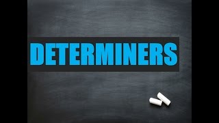 Advanced English Grammar Determiners [upl. by Alejoa]