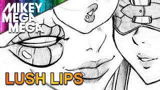 How To Draw LIPS FOR MANGA amp ANIME [upl. by Jadwiga]