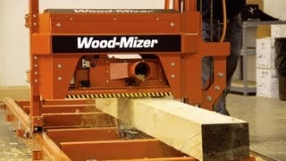 MP100 Log MoulderPlaner in Action  WoodMizer [upl. by Schaaff]