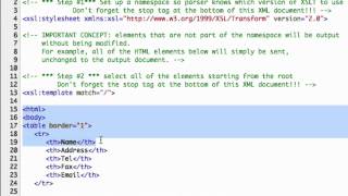 Using XSLT to Transform Your XML [upl. by Lilias69]