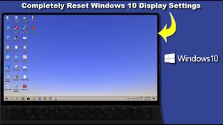 How to Reset Display Settings to Default on Windows 10 [upl. by Tedie]