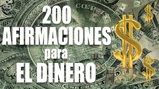 200 DECRETOS PODEROSOS para el DINERO dirigidos al subconsciente Meditación  Afirmaciones [upl. by Etnovad36]