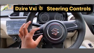 Dzire Vxi 2022 Steering Controls by lokeshrsimplydrive [upl. by Ennovehc]