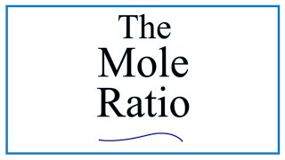 How to Find the Mole Ratio to Solve Stoichiometry Problems [upl. by Enrichetta]