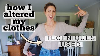 How I altered my clothes myself 👉 Part 2  BASIC CLOTHING ALTERATIONS [upl. by Brinkema]