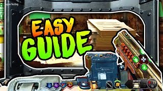 ALPHA OMEGA HOW TO BUILD THE SHIELD ALL LOCATIONS Easy Shield Guide Black Ops 4 Zombies [upl. by Cyrille]