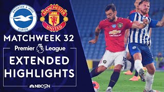 Brighton v Manchester United  PREMIER LEAGUE HIGHLIGHTS  6302020  NBC Sports [upl. by Zumstein798]