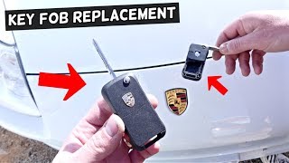 HOW TO REPLACE PORSCHE KEY FOB DEMONSTRATED ON CAYENNE [upl. by Eceinal]