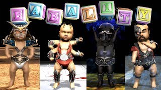 Mortal Kombat  ALL BABALITIES  4K 60ᶠᵖˢ ✔ [upl. by Arymas518]