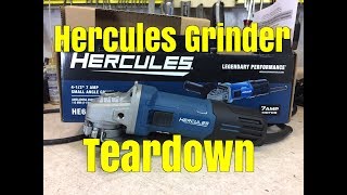 Teardown Harbor Freight Hercules angle grinder review [upl. by Asreht478]