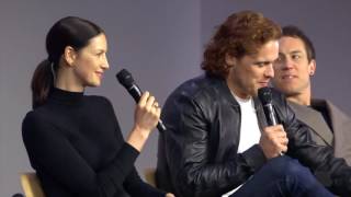 Outlander Cast Interview with Caitriona Balfe Sam Heughan Tobias Menzies and Maril Davis [upl. by Rabi866]